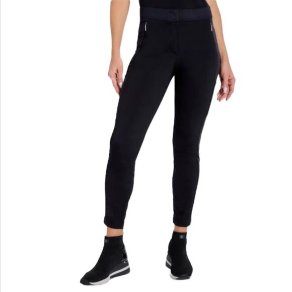 Anatomie Ipant Hybrid Zip Front Slim Fit Pant black sz S - Picture 1 of 8